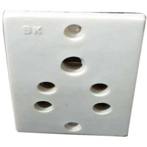 White 5A Electric Socket, 220V