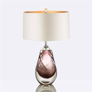 Glass Stone Table Lamp