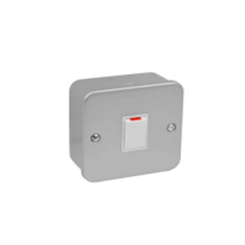 Volex Metal Clad 1-Gang Switch
