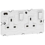 Legrand Arteor 2-Gang 13A Switched Socket