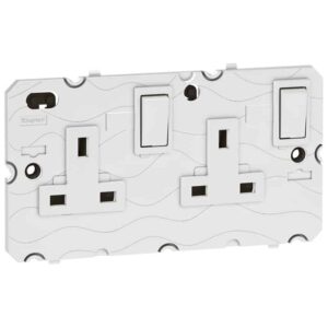 Legrand Arteor 2-Gang 13A Switched Socket