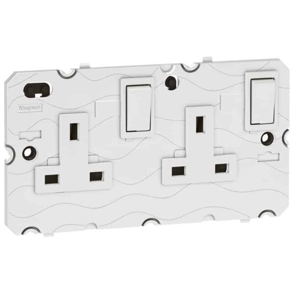 Legrand Arteor 2-Gang 13A Switched Socket