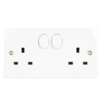 ABB Classic 2-Gang 13A Switched Socket
